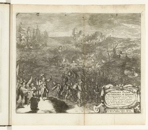 Nächtlicher Marsch der spanischen Soldaten nach Duiveland, 1575 von Romeyn de Hooghe