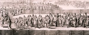 Begräbnis von Königin Maria II., Westminster Abbey, London, 1695 von Romeyn de Hooghe