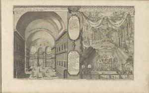 Türkische Moschee in Konstantinopel; Kaiserlicher Hof in China (Les Indes Orientales et Occidentales) von Romeyn de Hooghe