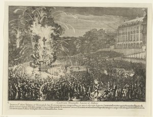 Feuerwerk im Palastgarten, 1686