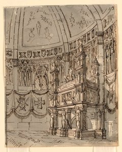 Bühnenbild, Inneres einer gotischen Kirche