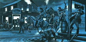 Dodge City bei Nacht