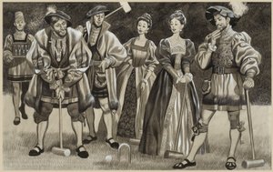 Franz I. (1494-1547) spielt Krocket von Ron Embleton