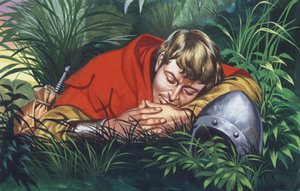 Ritter ruht sich aus von Ron Embleton