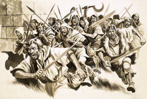Unidentifizierter Mob im Angriff von Ron Embleton