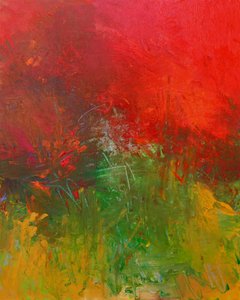 Lebendige abstrakte Landschaft von Ron Halfant