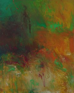 Lebendige abstrakte Landschaft von Ron Halfant