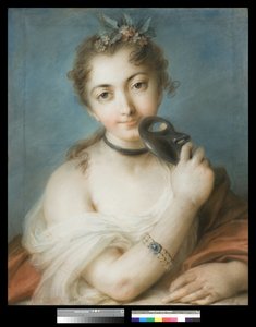Porträt einer Frau mit Maske