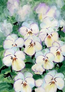 Zarte Stiefmütterchenblüten von Rosana Laiz Blursbyai