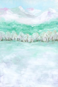 Pastellberglandschaft