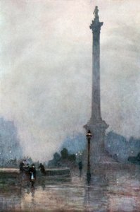 Nelsons Säule im Nebel von Rose Maynard Barton