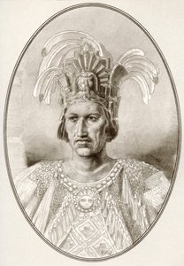 Moctezuma II., aus Living Biographies of Famous Rulers von Ross Gordon