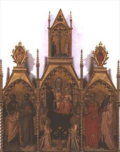 Madonna und Kind auf dem Thron mit Heiligen
