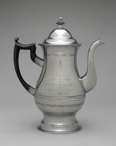 Kaffeekanne oder Teekanne, ca. 1830-1870 von Roswell (attr.to) Gleason