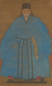 Porträt des Urgroßonkels des Künstlers Yizhai im Alter von fünfundachtzig Jahren...1561 oder 1621