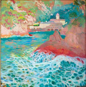 San Fruttuoso vom Meer aus von Rubaldo Merello