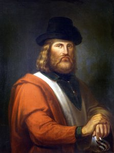 Giuseppe Garibaldi, Gemälde von R.E. Hauser von Rudolf Eduard Hauser