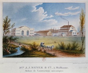 Fabrik von Messrs Meyer & Cie in Mulhouse, Frankreich