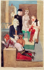 Zusammenkunft der Fetischisten und manischen Flagellanten von Rudolf Schlichter