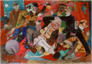 Überfall im Bordell von Rudolf Schlichter