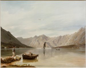 Aussicht gegen Mula und Dobrota bei Cattaro von Rudolf von Alt
