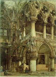 Dogenpalast in Venedig von Rudolf von Alt
