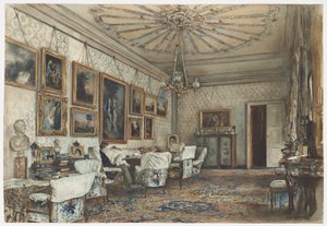 Salon in der Wohnung von Graf Lanckoronski in Wien