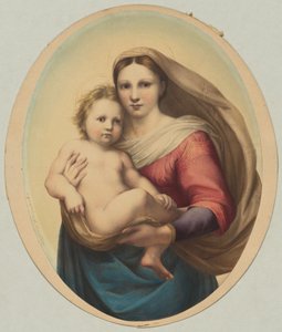 Kopie nach Raphaels Sixtinischer Madonna von Rudolph Geudtner