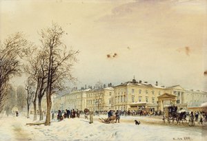 Der Nordbahnhof, Wien, 1852 von Rudolf von Alt