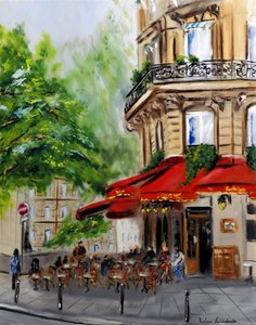 Pariser Eckcafé - mit Goldverzierung