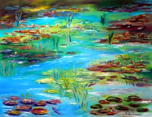 Teich der Ruhe III von Ruslana Levandovska
