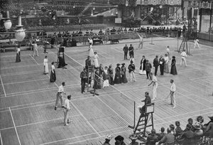 Ein Badminton-Turnier im Kristallpalast, 1902, 1903