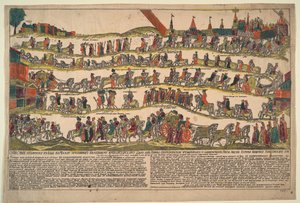 Darstellung der Prozession nach Moskau des türkischen Botschafters am kaiserlichen Hof, Abdul Kerim