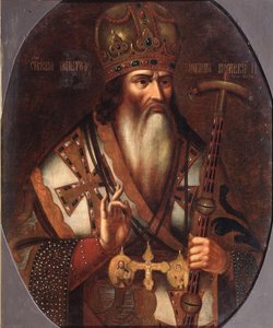 Porträt von Joachim, Patriarch von Moskau 1674-1690, Ende des 17. Jahrhunderts