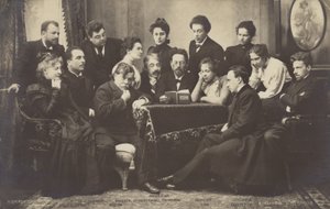Anton Tschechow liest Mitgliedern des Moskauer Künstlertheaters vor von Russian Photographer