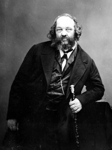 Porträt von Michail Bakunin (1814 - 1876), russischer anarchistischer Revolutionär (1814 - 1876). Fotografie von Russian Photographer