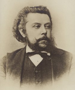 Porträt von Modest Mussorgsky von Russian Photographer
