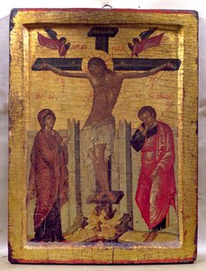Christus am Kreuz von Russian School