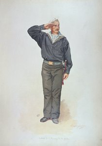 Russischer Matrose in der Uniform der russischen Marine Ende des 19. Jahrhunderts