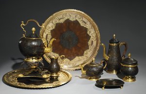 Tee- und Kaffeeservice, wahrscheinlich von der Demidoff-Werkstatt, die Ural, ca. 1770