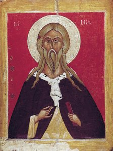 Der Prophet Elija, Ende 14. - Anfang 15. Jahrhundert von Russian icon.