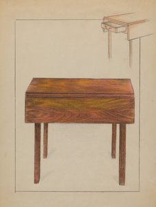 Klappbarer Tisch von Ruth Bialostosky