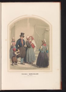 Klederdracht van eiland Marken in Noord-Holland, 1857 von Ruurt de Vries