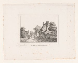 Ansicht im Dorf Velsen von S.F. Sanders