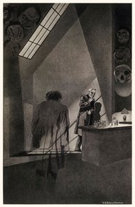 Der Schrecken meines anderen Ichs aus „Der seltsame Fall des Dr. Jekyll und Mr. Hyde“ von Robert Louis Stevenson. Illustration von S.G. Hulme Beamam