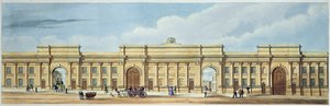 Neuer Haupteingang zur Liverpool und Manchester Railway, Lime Street, Liverpool, aus 