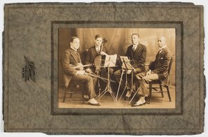 Fotografie von Hall Johnson und dem schwarzen Streichquartett von S. Tarr