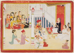 Svetambara Jain Lehrer gibt Unterricht, ca. 1750-60