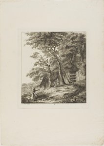 Fischer mit Kindern, Tafel zwei aus Paysages Dédicés à M. Warelet