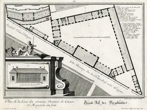 Grundriss der Nebengebäude am Rennweg